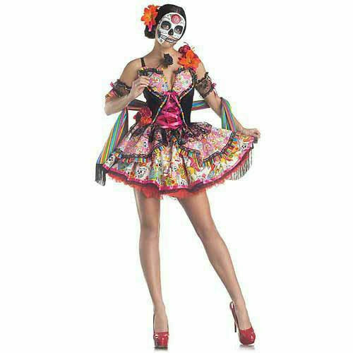 Amscan COSTUMES Medium 6-8 Day of the Dead Adult Halloween Costume