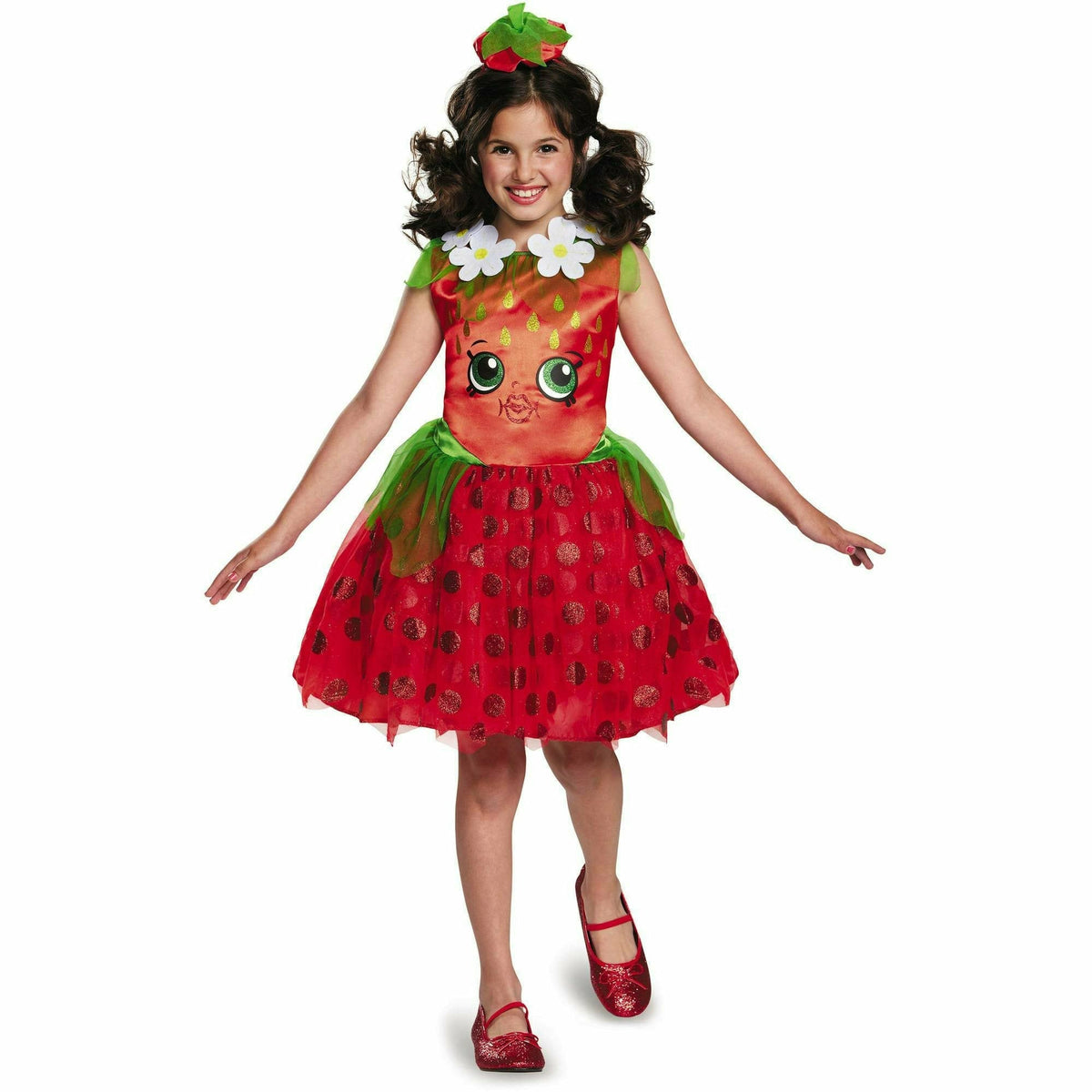 Amscan Costumes Medium 7-8 Girl&#39;s Strawberry Kiss Classic Halloween Costume