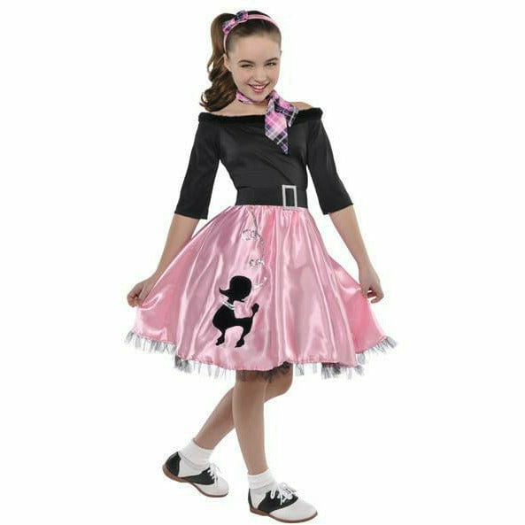 Amscan COSTUMES Medium (8-10) Girls Miss Sock Hop Costume