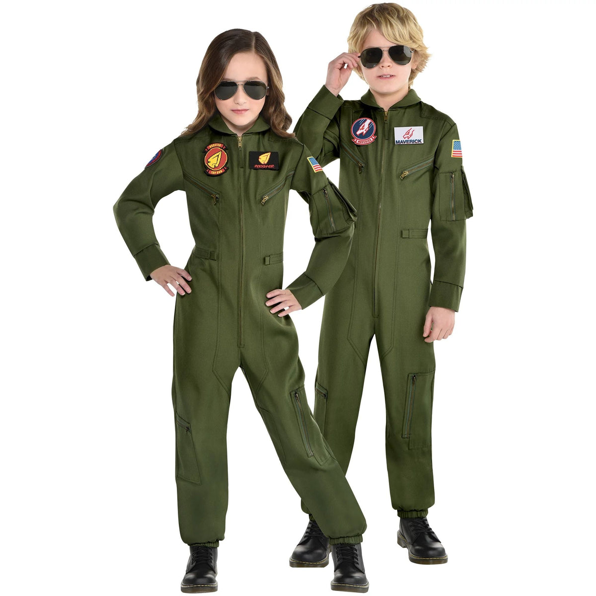 Amscan COSTUMES Medium (8-10) Top Gun Maverick: Flight Suit