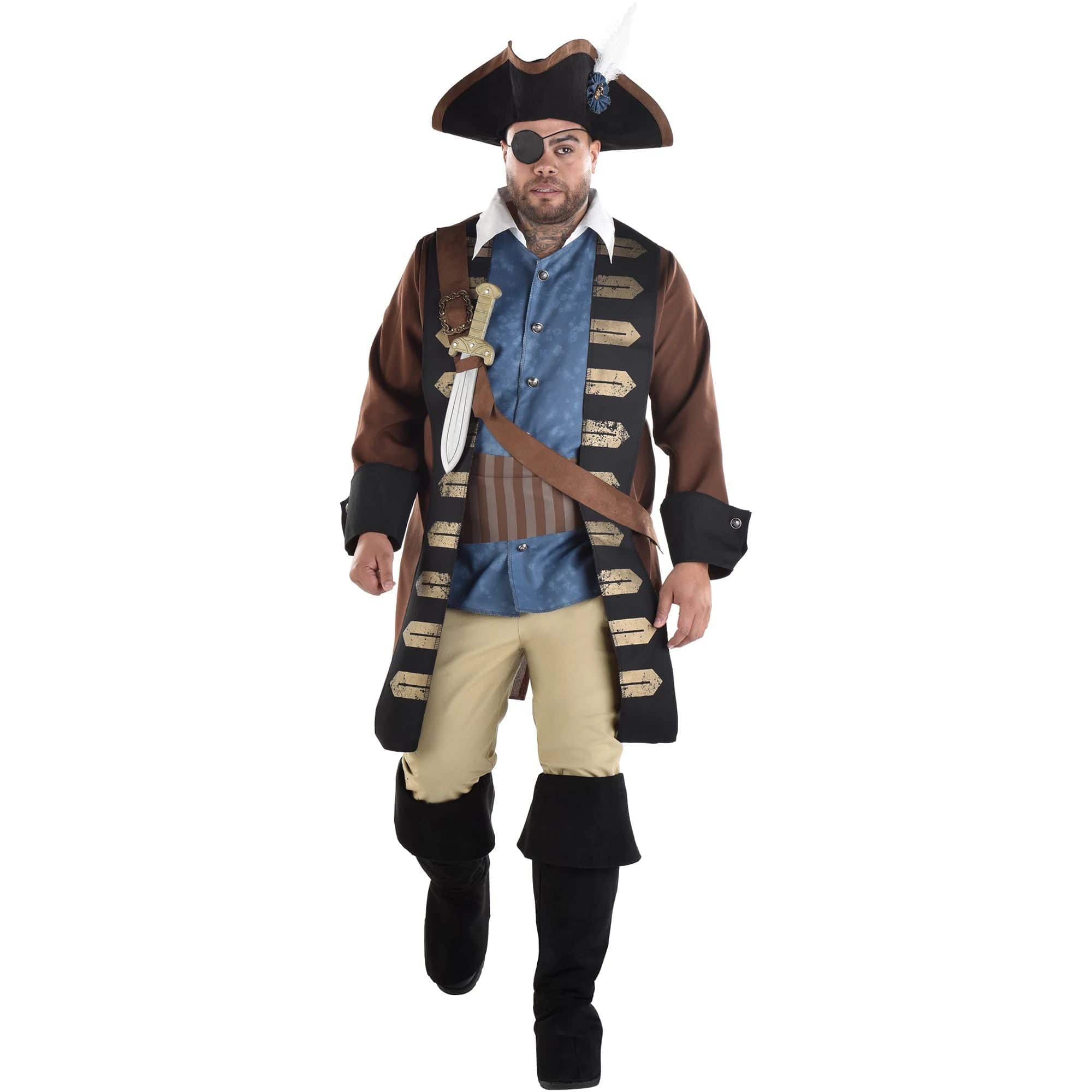 Amscan COSTUMES Plus XXL (48-52) Shipwrecked Pirate