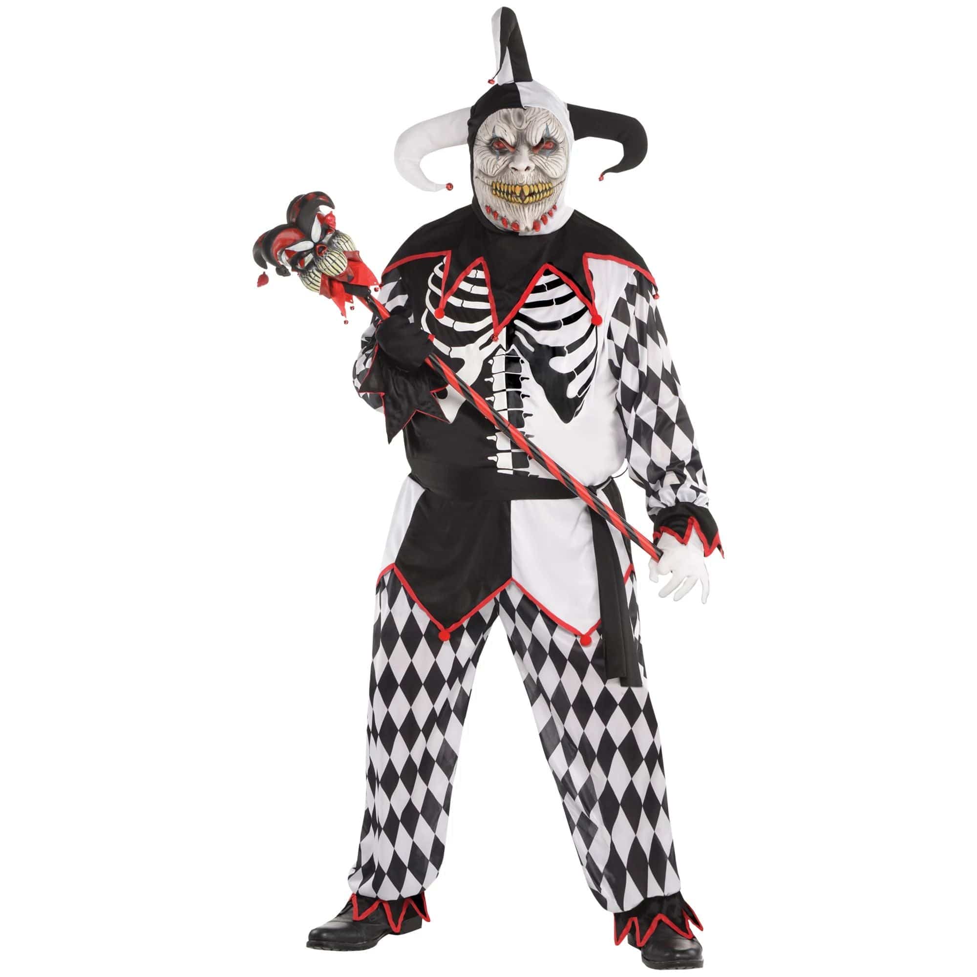 Amscan COSTUMES Plus XXL (48-52) Sinister Jester Costume