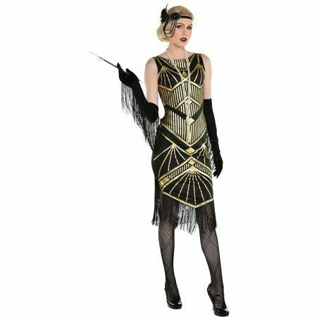 Amscan COSTUMES Roaring 20's Flapper - Large 10-12
