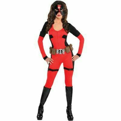 Amscan COSTUMES Small (2-4) Womens Deluxe Lady Deadpool Costume