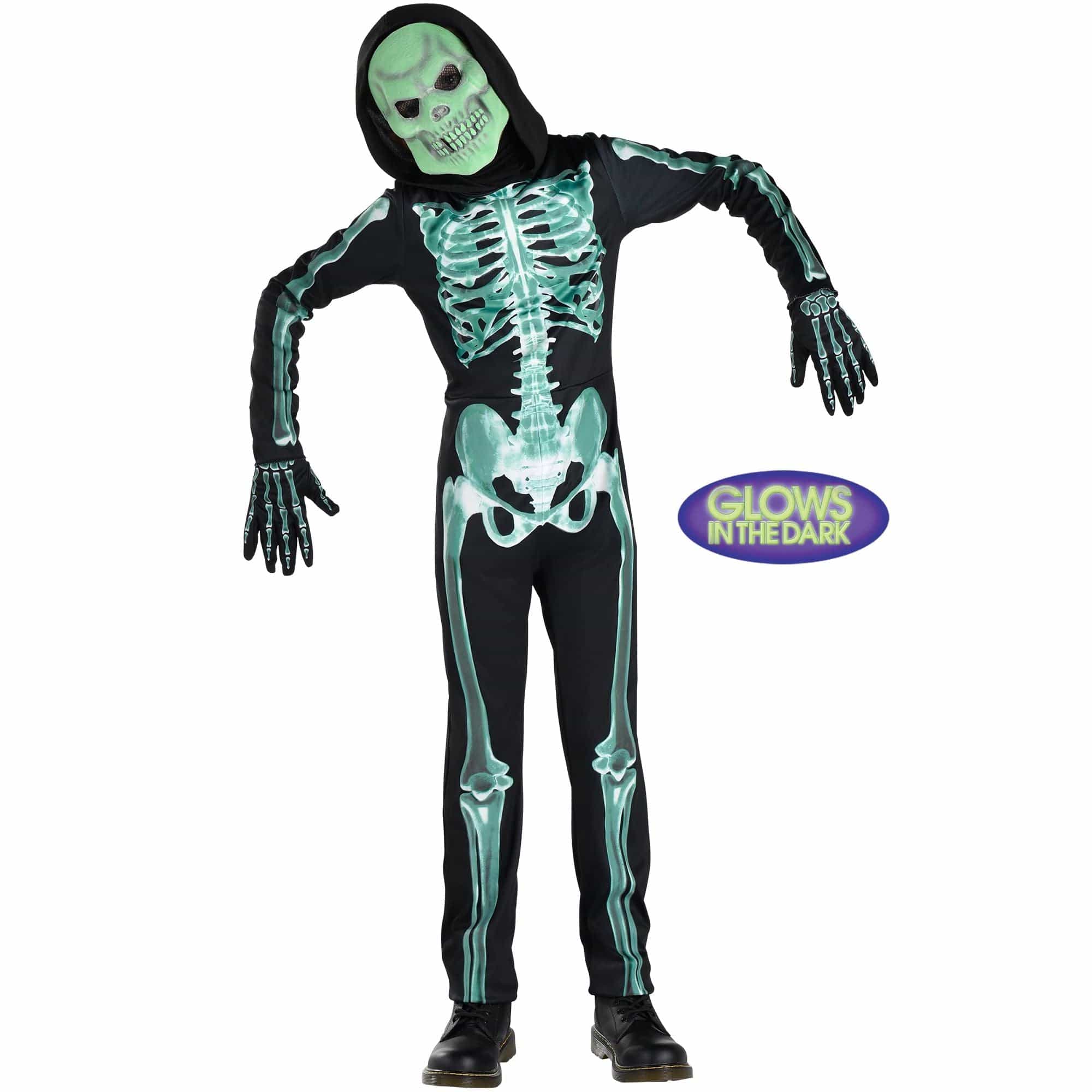 Amscan COSTUMES Small (4-6) Childs Glow in the Dark Skeleton Costume