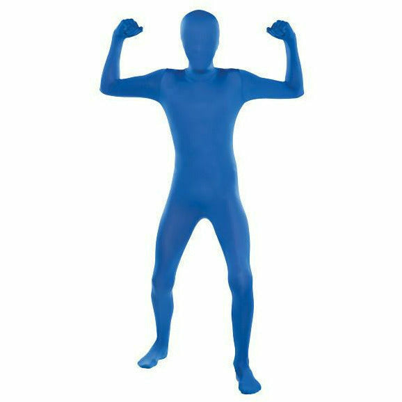 Amscan COSTUMES Teen Small up to size 4&#39;5&quot; Blue Partysuit