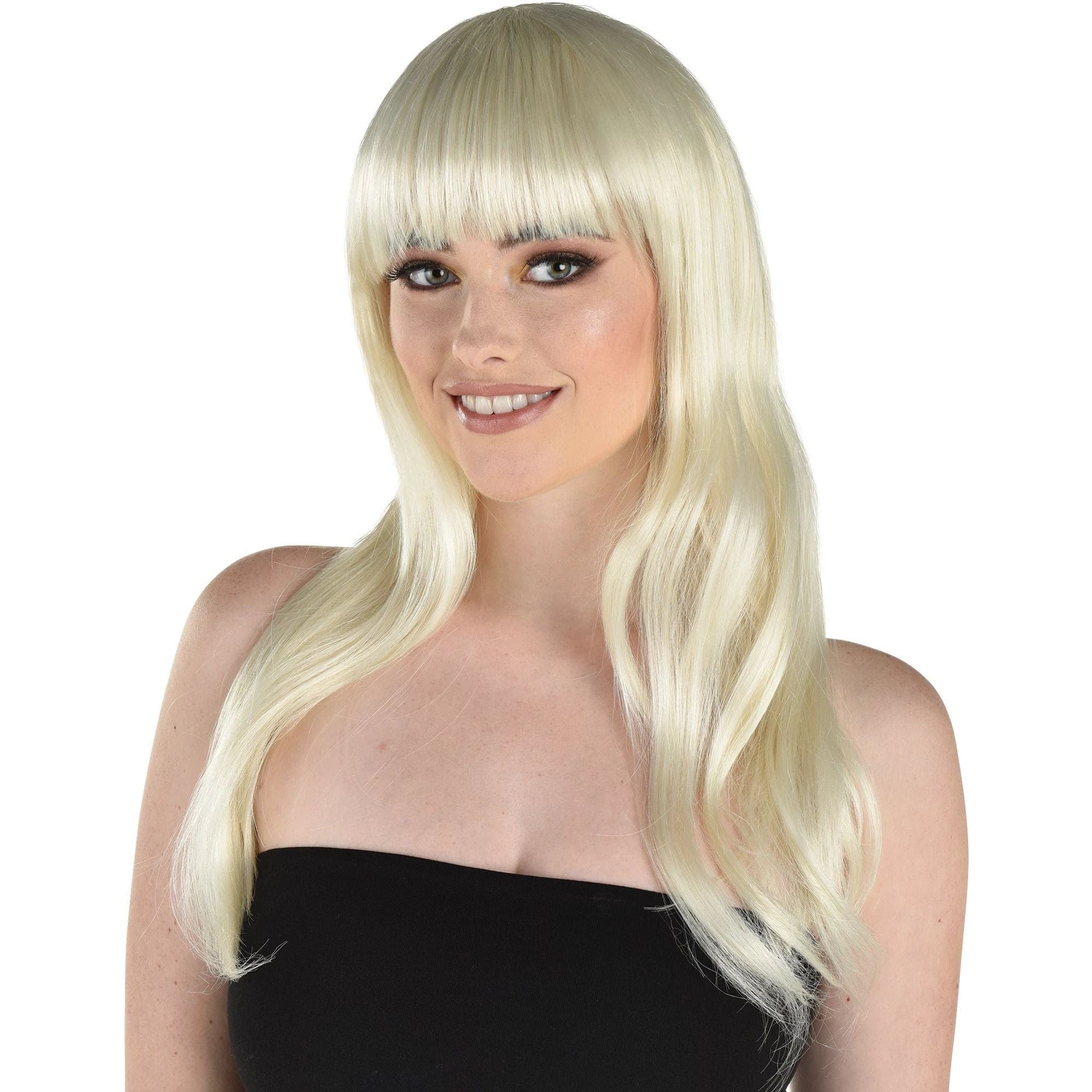 Amscan COSTUMES: WIGS Blonde Straight Bangs Wig