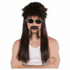 Amscan COSTUMES: WIGS Mullet Wig & Moustache