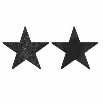 Amscan DECORATIONS Black Star Cutout 5&quot;