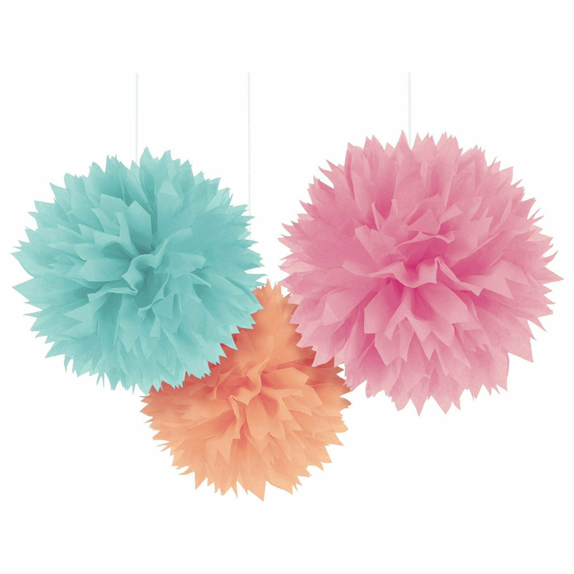 Amscan DECORATIONS Fluffy Decorations - Pastel