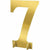 Amscan DECORATIONS Giant Metallic Gold Number 7 Sign
