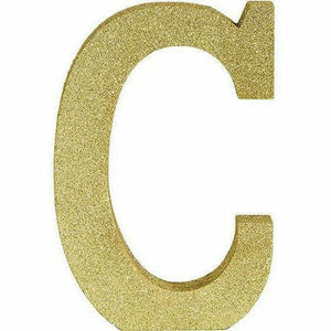 Amscan DECORATIONS Glitter Gold Letter C Sign