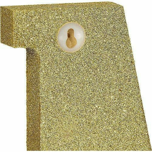 Amscan DECORATIONS Glitter Gold Letter C Sign