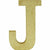 Amscan DECORATIONS Glitter Gold Letter J Sign