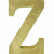 Amscan DECORATIONS Glitter Gold Letter Z Sign