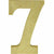 Amscan DECORATIONS Glitter Gold Number 7 Sign