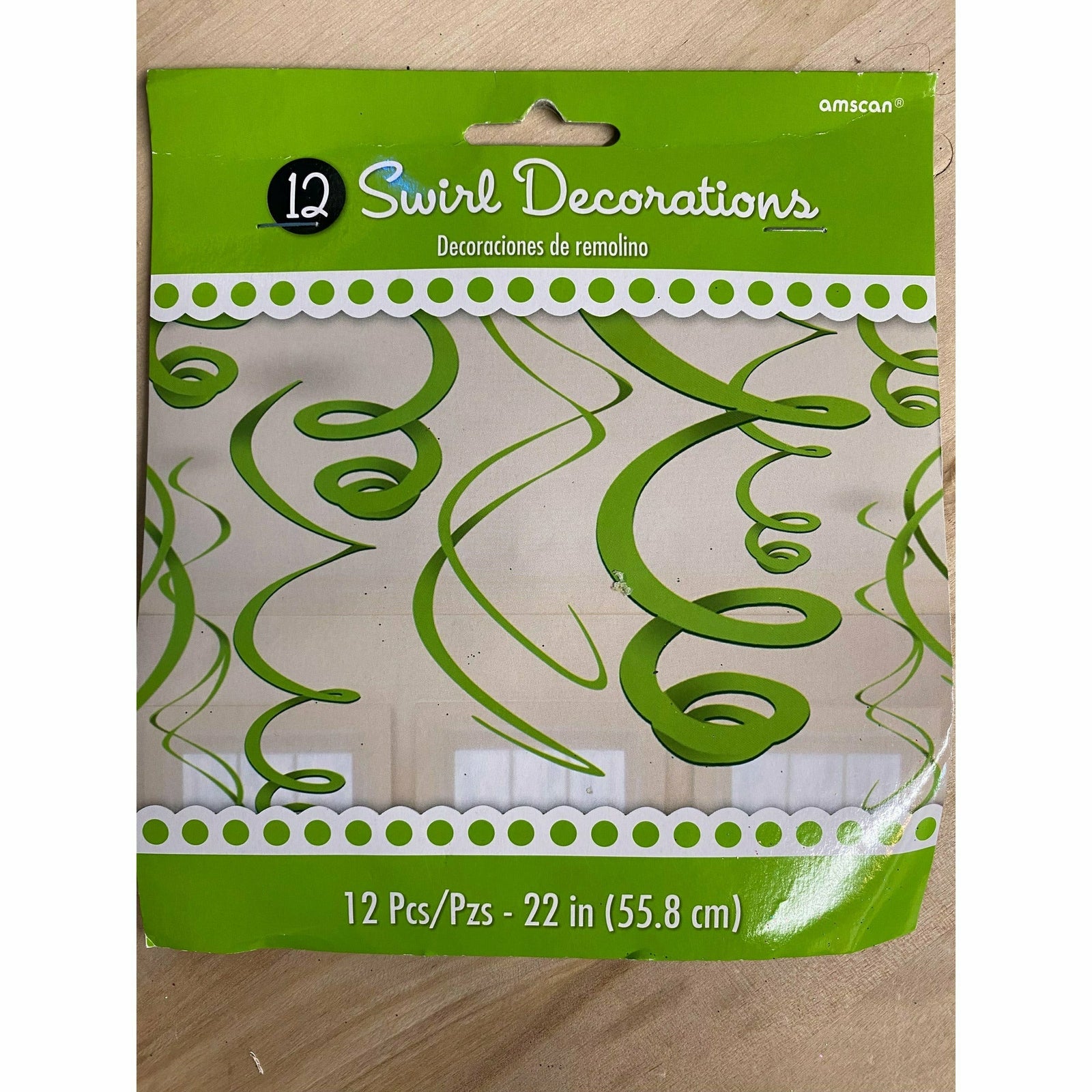 Amscan DECORATIONS GREEN SWIRL DECOrations