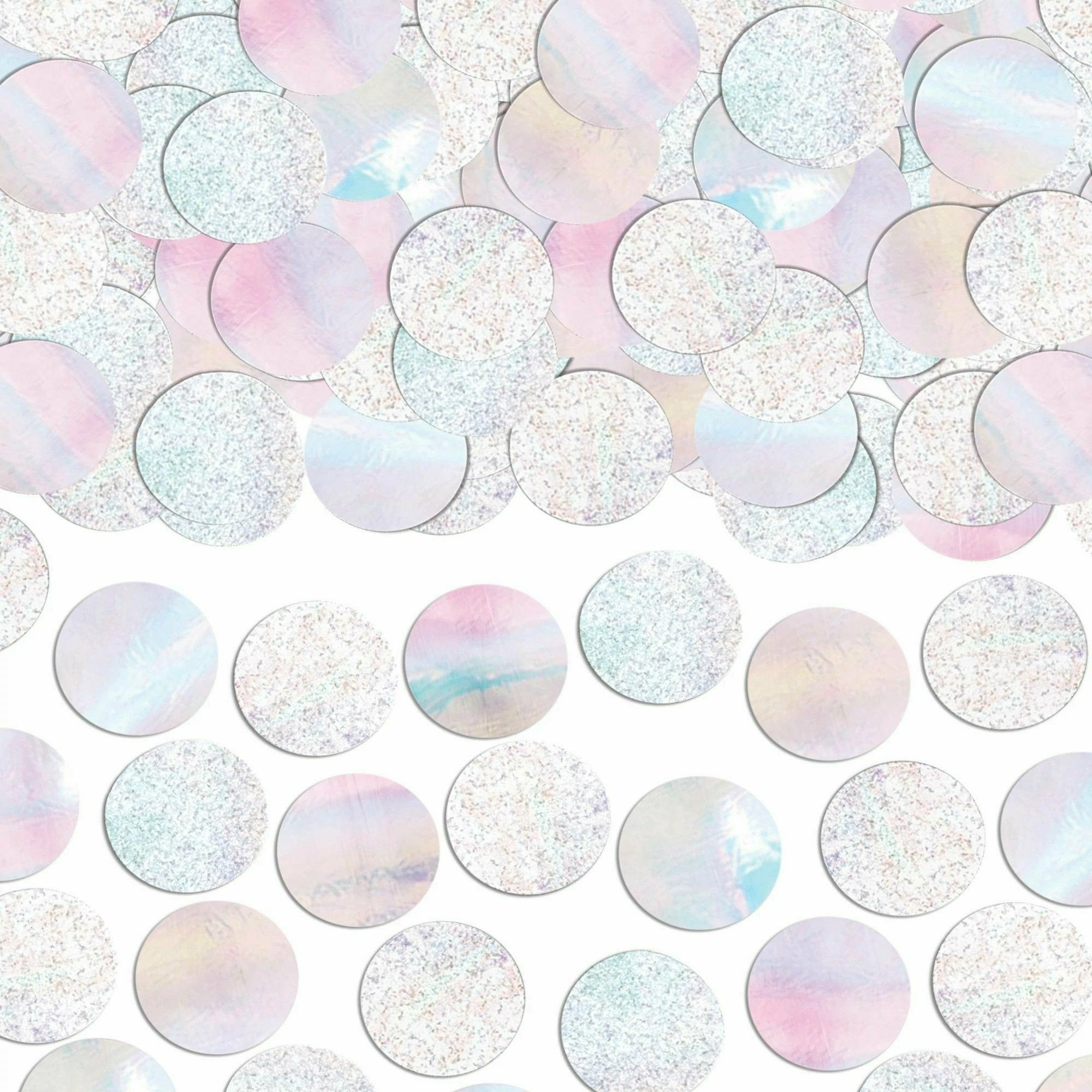 Amscan DECORATIONS Iridescent Foil/ Glitter Circle Confetti