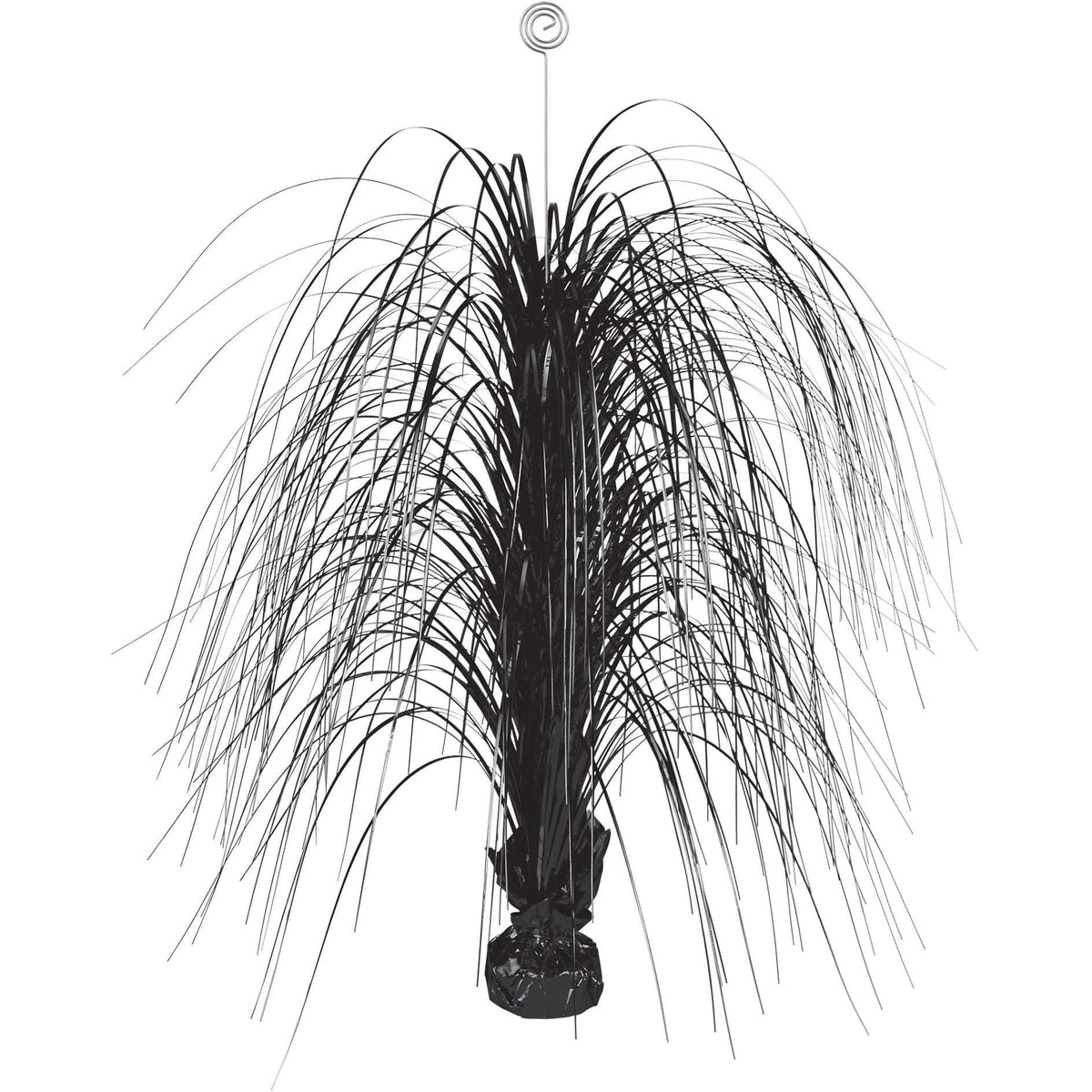 Amscan DECORATIONS Large Foil Spray Centerpiece - Jet Black