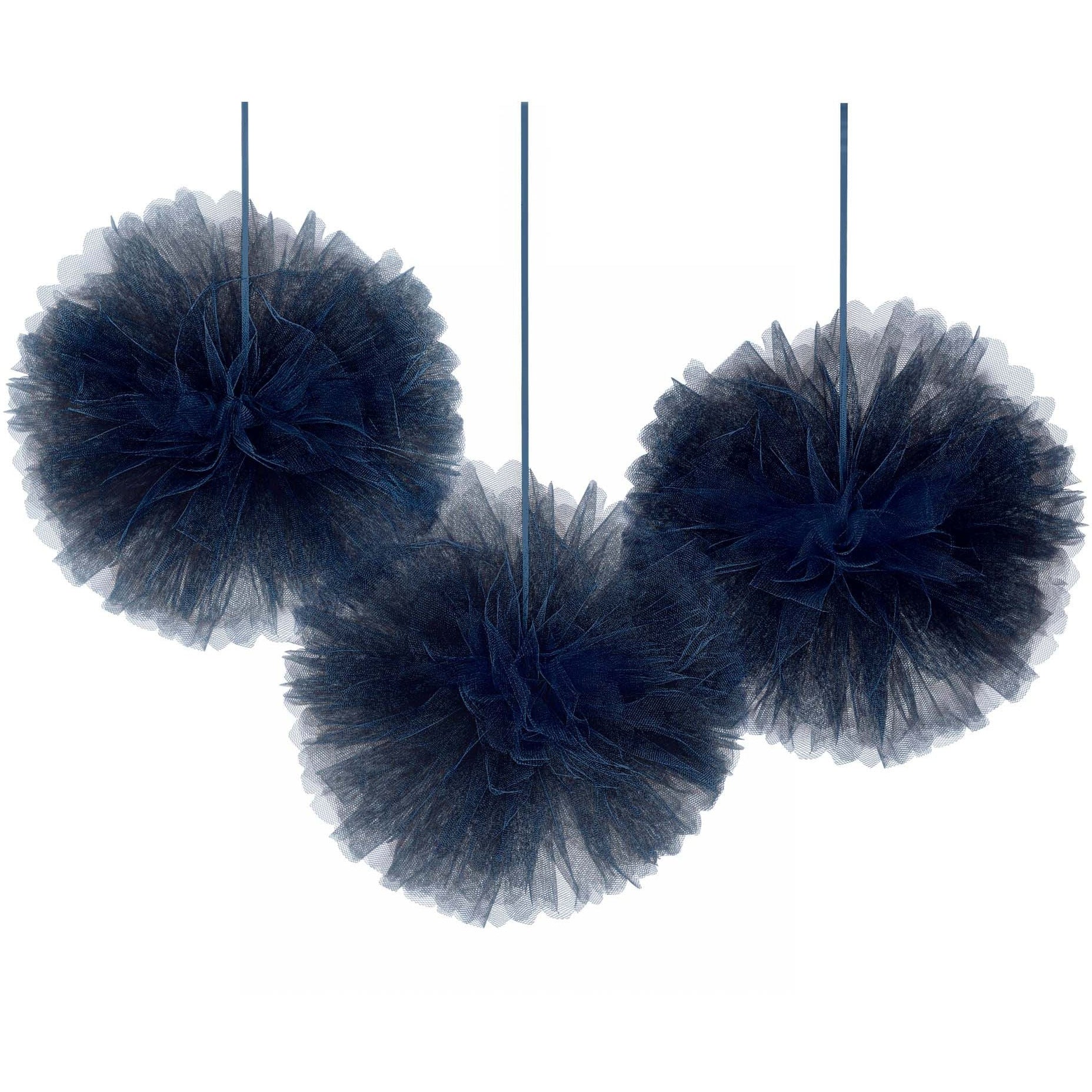 Amscan DECORATIONS Navy Bride Deluxe Tulle Fluffy Decorations - Tulle Navy