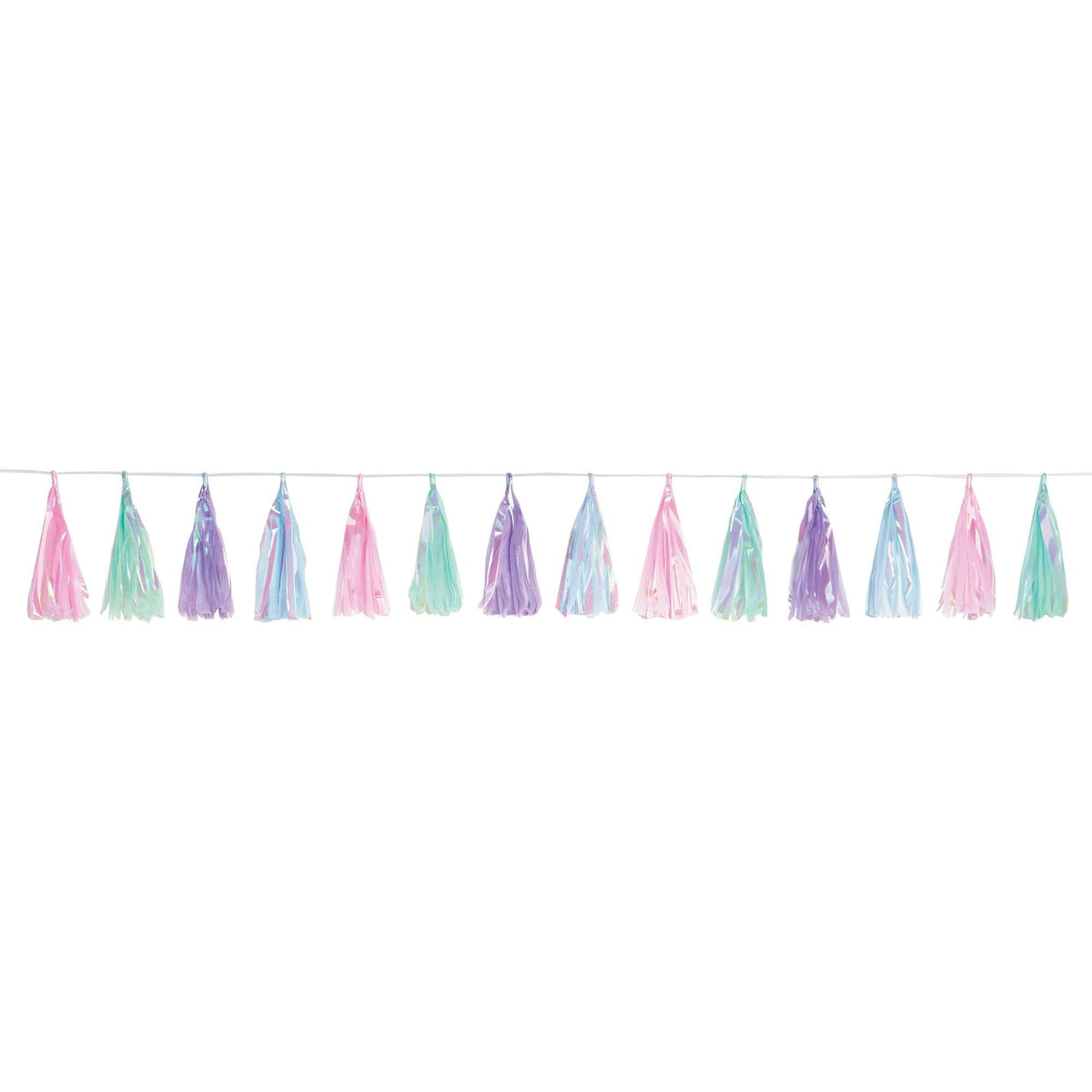 Amscan DECORATIONS Opalescent Tassel Garland