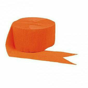 Amscan DECORATIONS ORANGE CREPE STREAMER