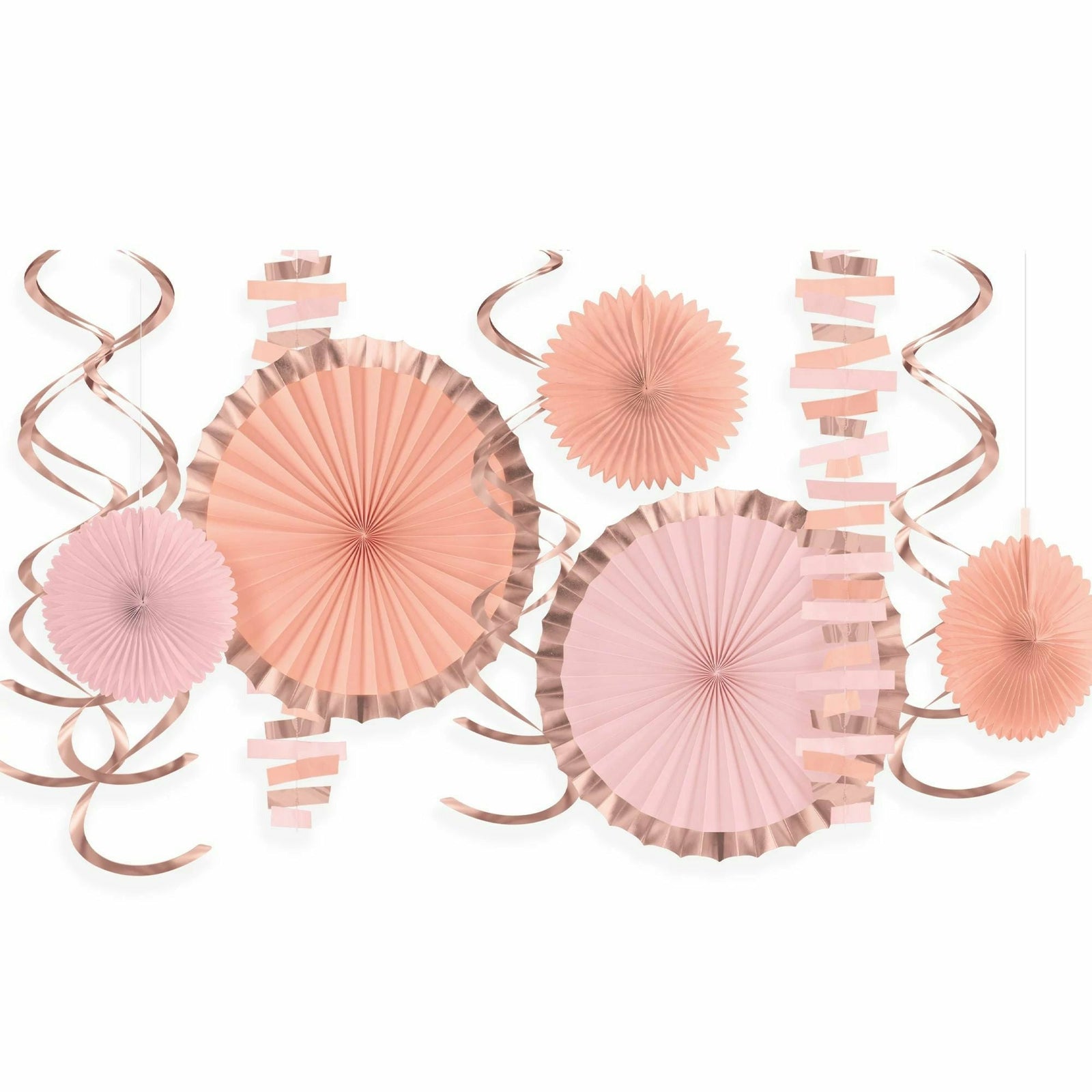 Amscan DECORATIONS Paper and Foil Decorating Kit - Rose Gold/Blush