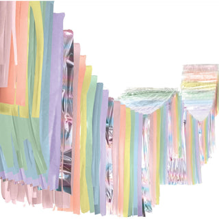 Pastel Tissue And Foil Ceiling Décor