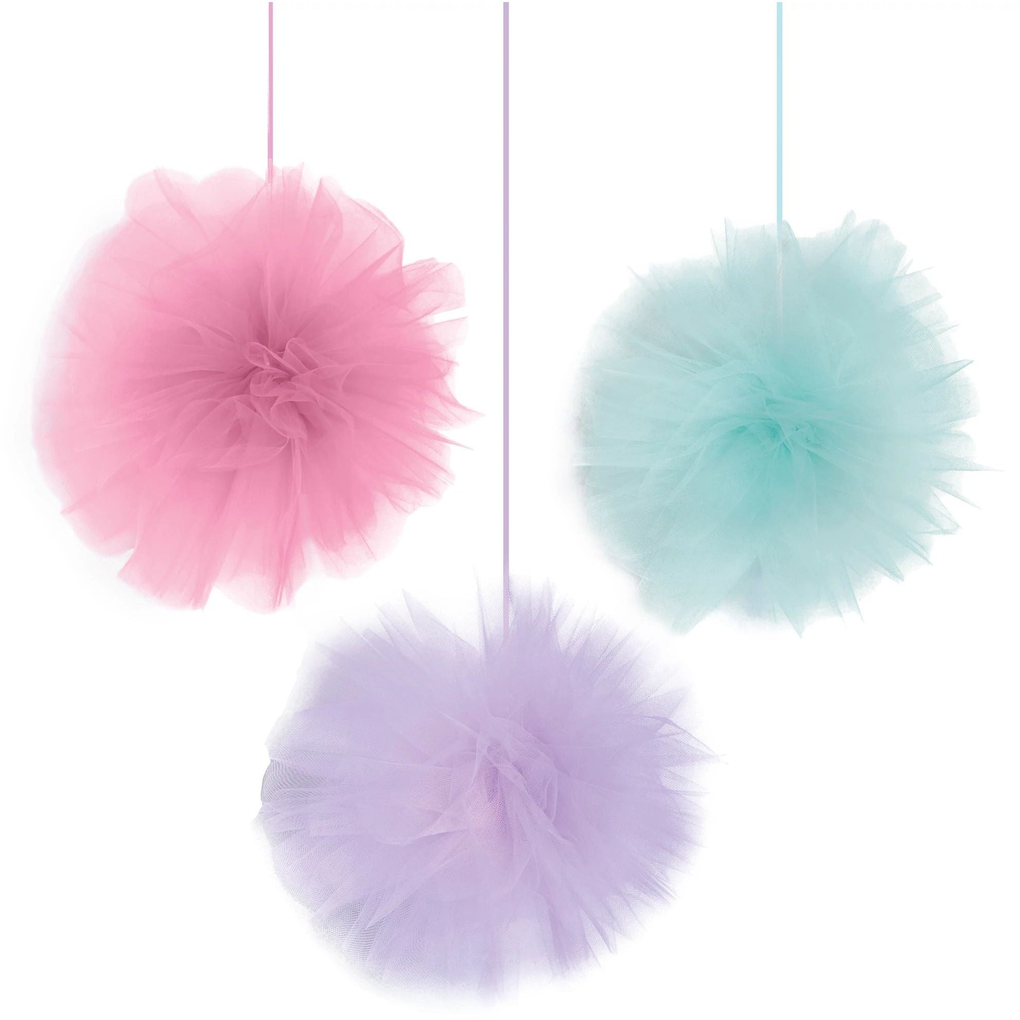 Amscan DECORATIONS Pastel Tulle Fluffies