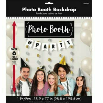 Amscan DECORATIONS PHOTO BOOTH WITH #PARTY BANNER