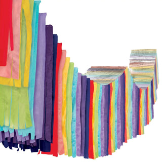 Rainbow Tissue And Foil Ceiling Decor