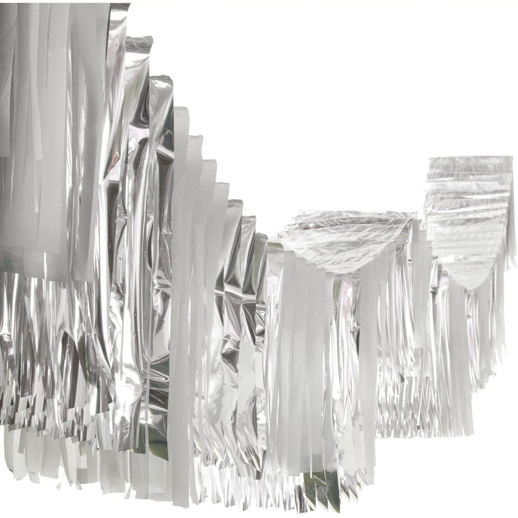 Amscan DECORATIONS Tissue And Foil Ceiling Decor- Silver