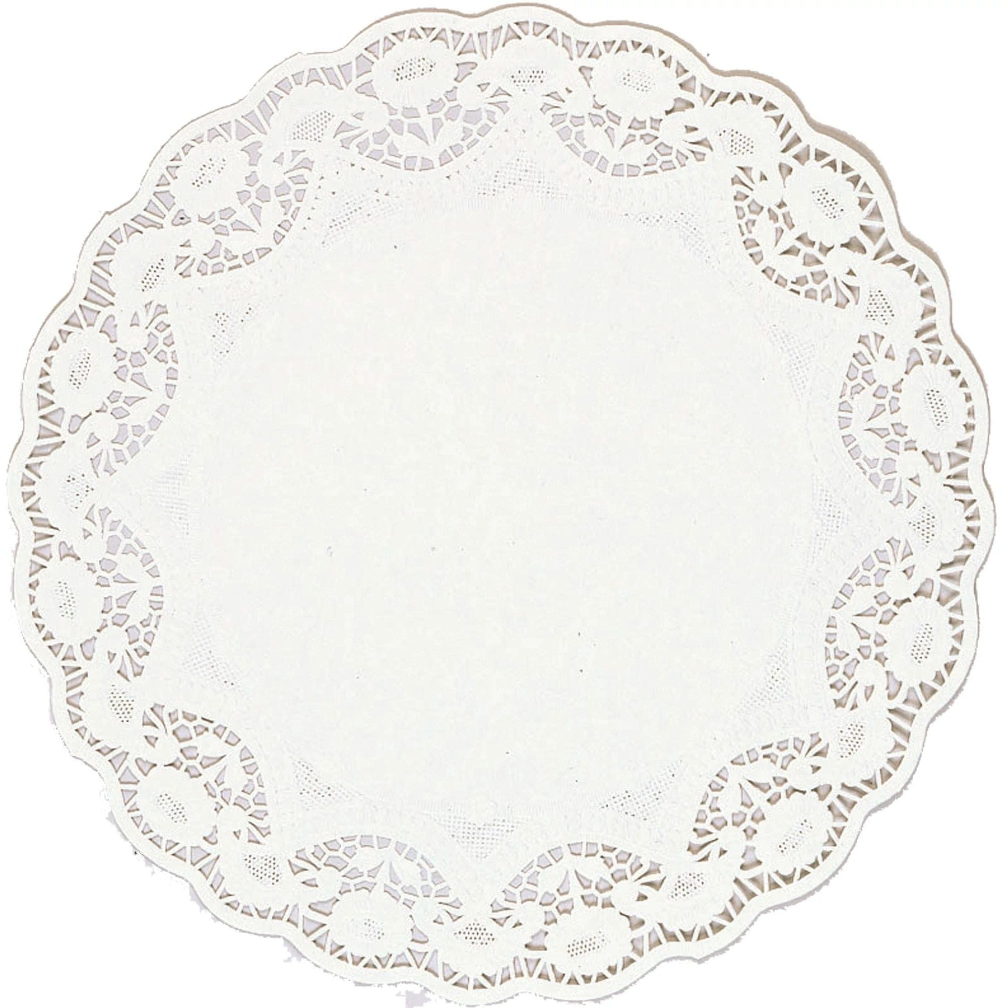 Amscan DECORATIONS White Round Doilies, 14 1/2"