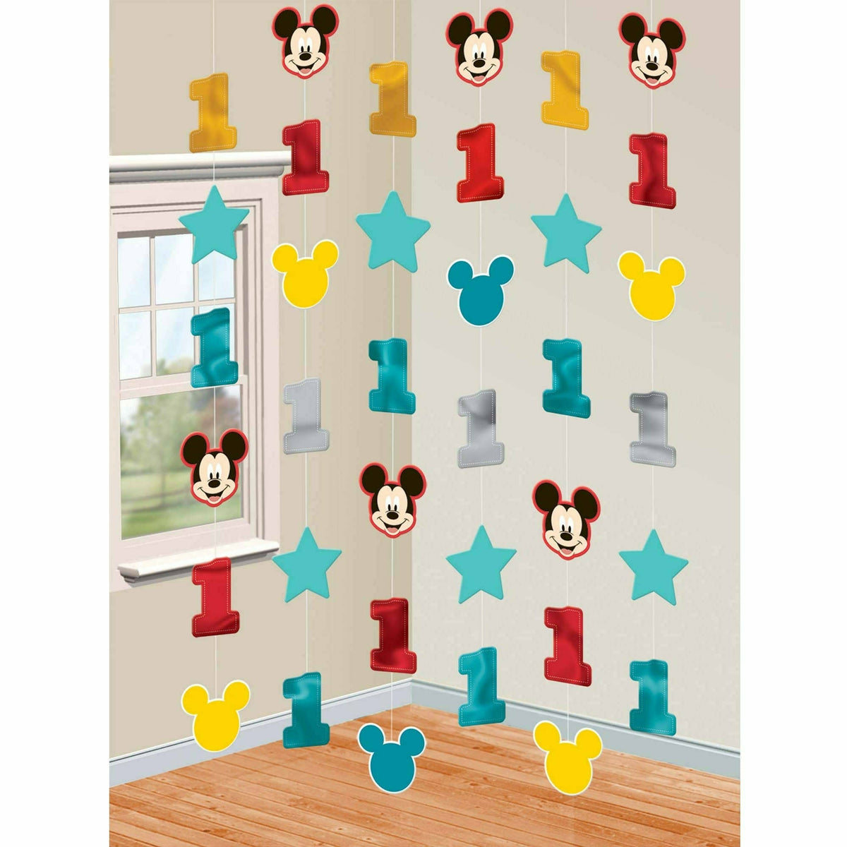 Amscan Disney Mickey&#39;s Fun to Be One String Decoration