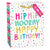 Amscan GIFT WRAP Hip Hip Hooray Birthday Medium Bag w/ Hang Tag
