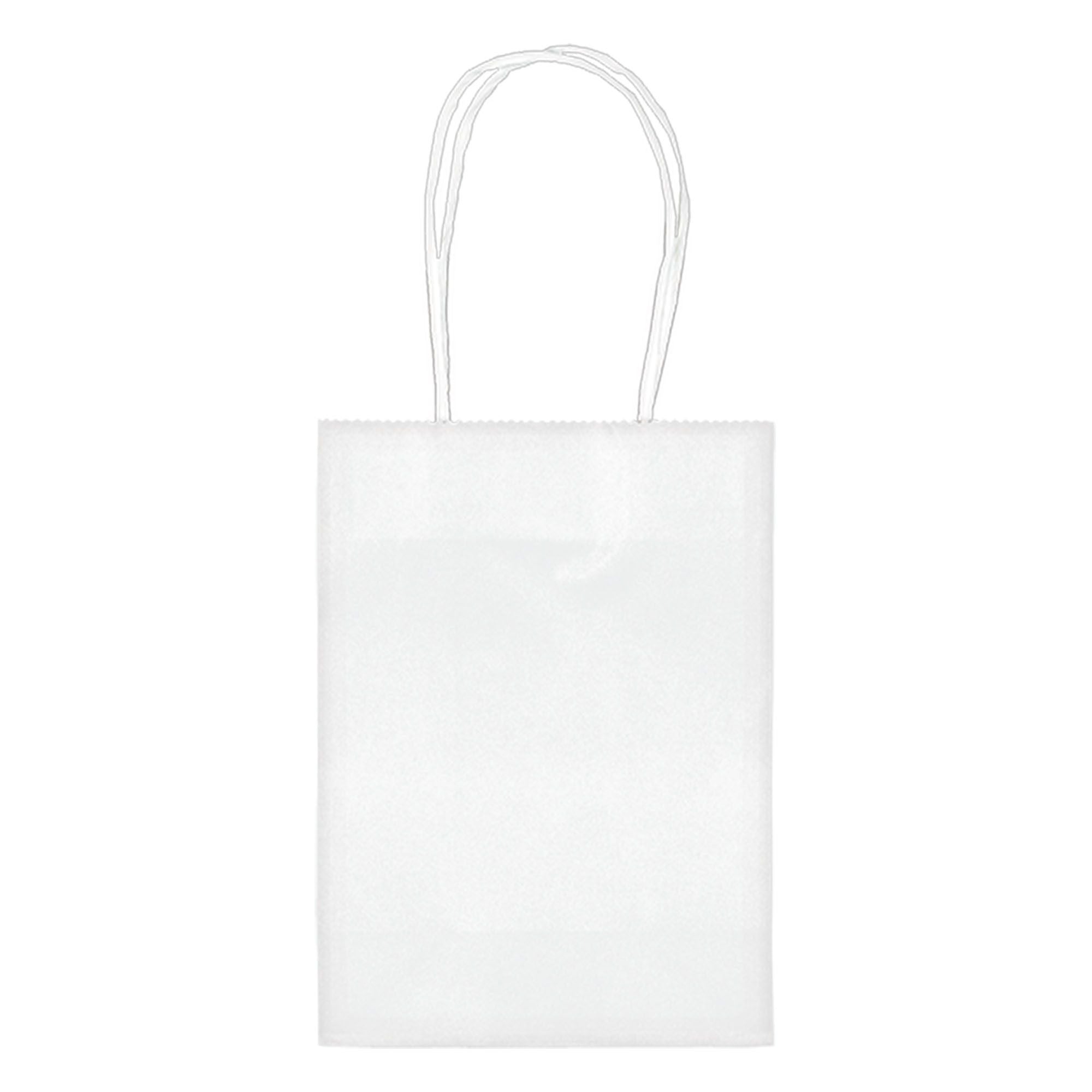Amscan GIFT WRAP Kraft Bag - White