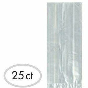 Amscan GIFT WRAP Small CLEAR Plastic Treat Bags 25ct