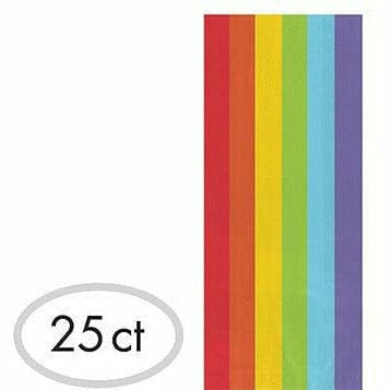 Amscan GIFT WRAP Small Rainbow Plastic Treat Bags 25ct