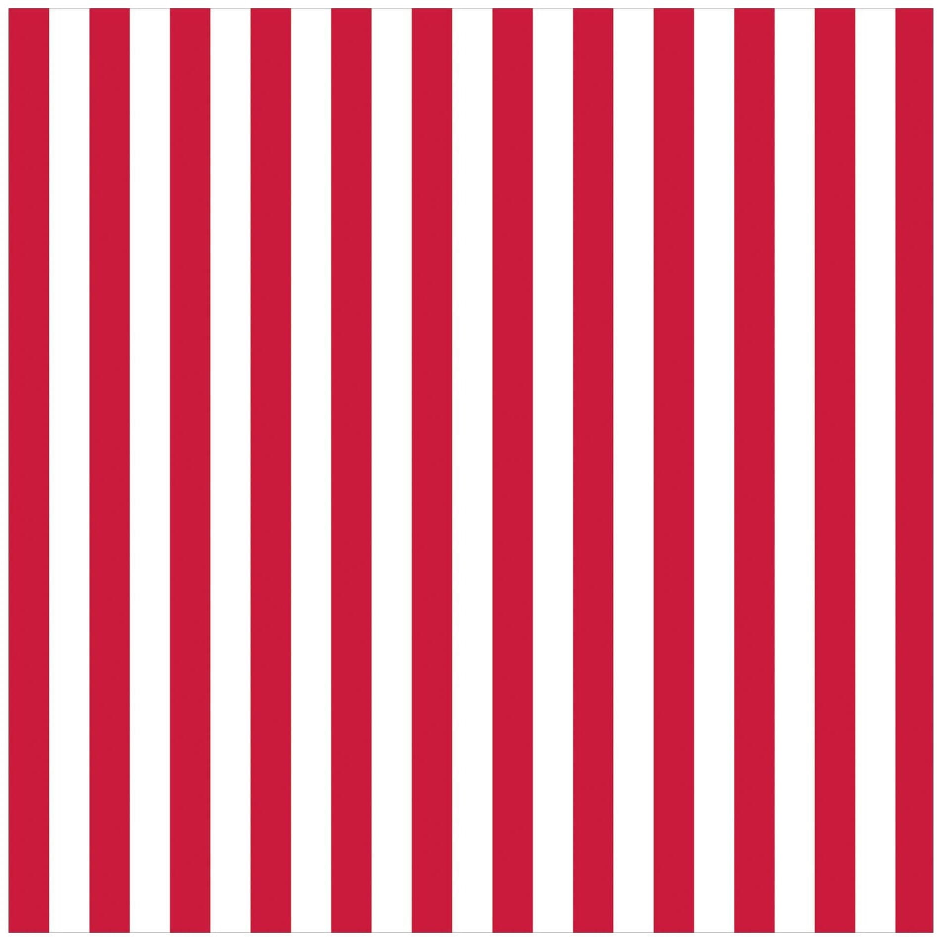 Amscan GIFT WRAP Stripe - Red Printed Jumbo Gift Wrap