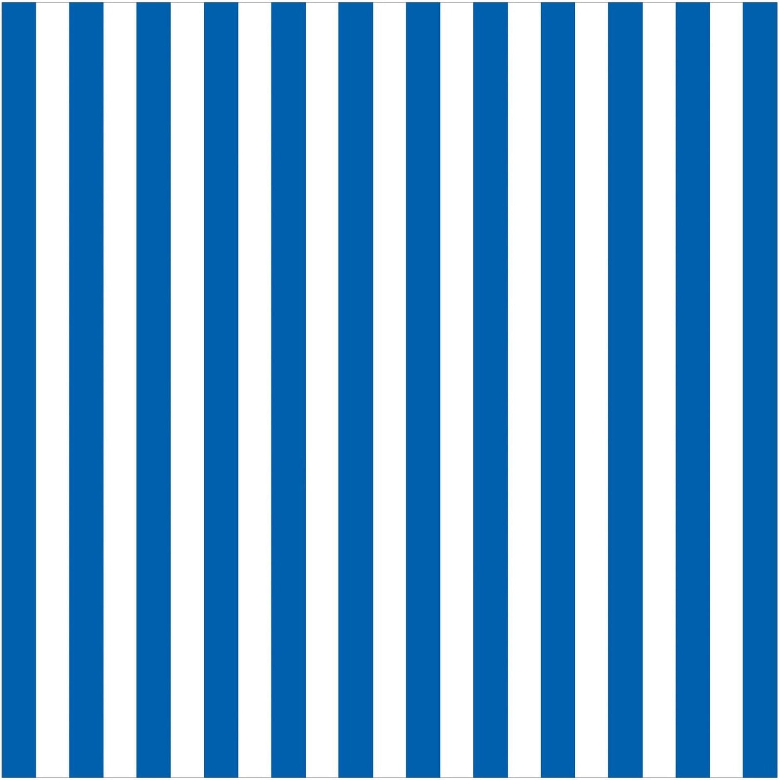 Amscan GIFT WRAP Stripe - Royal Blue Printed Jumbo Gift Wrap