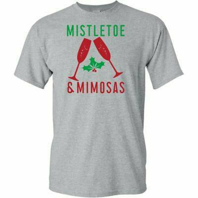 Amscan HOLIDAY: CHRISTMAS Adult Mistletoe &amp; Mimosas T-Shirt