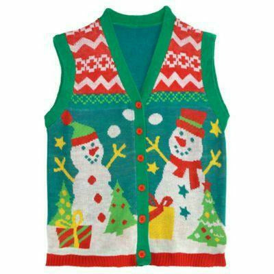 Amscan HOLIDAY: CHRISTMAS Adult S/M Adult Snowman Christmas Vest