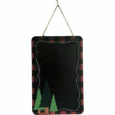 Amscan HOLIDAY: CHRISTMAS Buffalo Plaid Christmas Chalkboard Sign