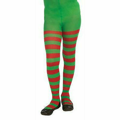 Amscan HOLIDAY: CHRISTMAS Child Medium Child Striped Red and Green Tights