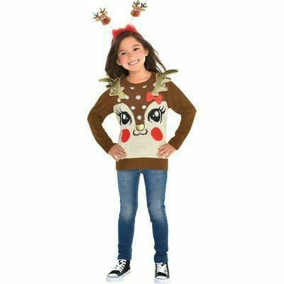 Amscan HOLIDAY: CHRISTMAS Child's XS/S Child's Reindeer Sweater
