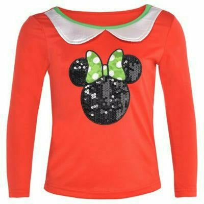 Amscan HOLIDAY: CHRISTMAS Child Small Girls Holiday Minnie Mouse Long-Sleeve Shirt