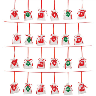 Christmas Advent Pouch Garland