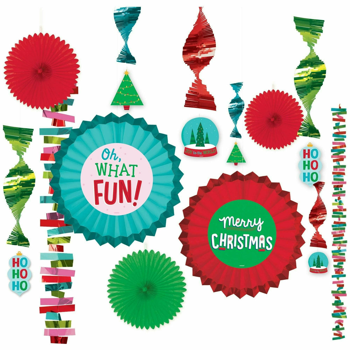 Amscan HOLIDAY: CHRISTMAS Christmas Paper Fan Decorating Kit