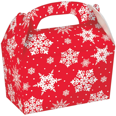 Amscan HOLIDAY: CHRISTMAS Christmas Snowflake Large Treat Boxes 5ct