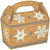 Amscan HOLIDAY: CHRISTMAS Christmas Snowflakes Kraft Cardboard Gable Boxes